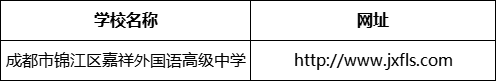 成都市錦江區(qū)嘉祥外國語高級中學網(wǎng)址是什么？