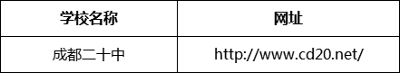 成都市成都二十中網(wǎng)址是什么？