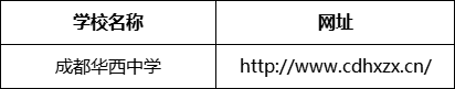 成都市成都華西中學(xué)網(wǎng)址是什么？