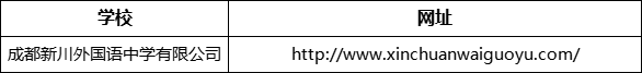 成都市成都新川外國(guó)語中學(xué)網(wǎng)址是什么？