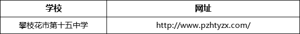 攀枝花市第十五中學(xué)網(wǎng)址是什么？