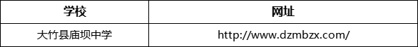 達(dá)州市大竹縣廟壩中學(xué)網(wǎng)址是什么？