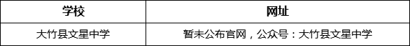 達州市大竹縣文星中學(xué)網(wǎng)址是什么？