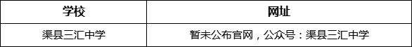 達(dá)州市渠縣三匯中學(xué)網(wǎng)址是什么？