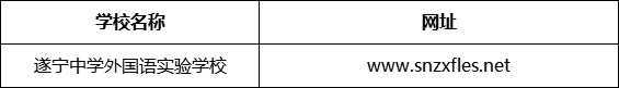 遂寧市遂寧中學外國語實驗學校網(wǎng)址是什么？