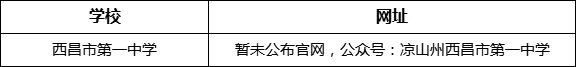 涼山州西昌市第一中學(xué)網(wǎng)址是什么？