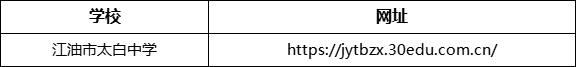 綿陽(yáng)市江油市太白中學(xué)網(wǎng)址是什么？