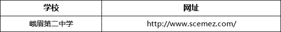 樂山市峨眉第二中學網(wǎng)址是什么？