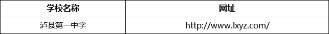 瀘州市瀘縣第一中學(xué)網(wǎng)址是什么？