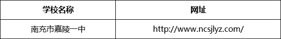 南充市嘉陵一中網(wǎng)址是什么？