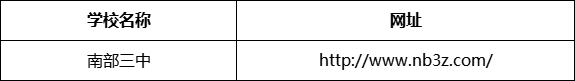 南充市南部三中（南部縣職業(yè)技術(shù)學(xué)校）網(wǎng)址是什么？