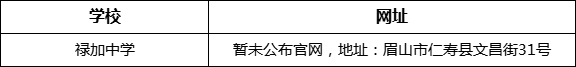 眉山市祿加中學(xué)網(wǎng)址是什么？