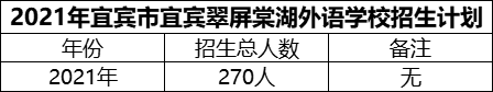 2024年宜賓市宜賓翠屏棠湖外語學(xué)校招生計(jì)劃是多少？