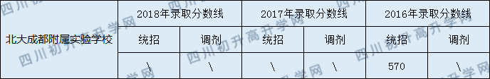 2020北大成都附屬實驗學校錄取線是否有調(diào)整？