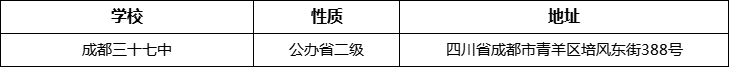 成都市成都三十七中詳細地址、在哪里？